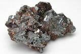 Lustrous, Iridescent Hematite Crystal Cluster - Italy #208732-1